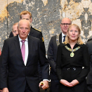 25. oktober: Kong Harald er til stede ved markeringen av Universitetet i Bergens 75-årsjubileum. Kongen ble ledsaget av rektor Margareth Hagen da han ankom festforestillingen. Foto: Sven Gj. Gjeruldsen, Det kongelige hoff
